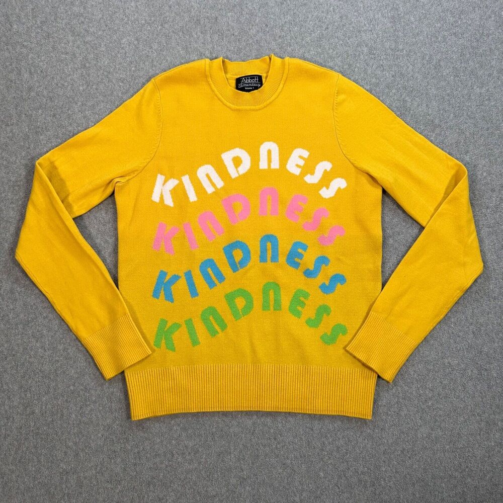 Abbott Golden Yellow 'Kindness' Crewneck Sweater